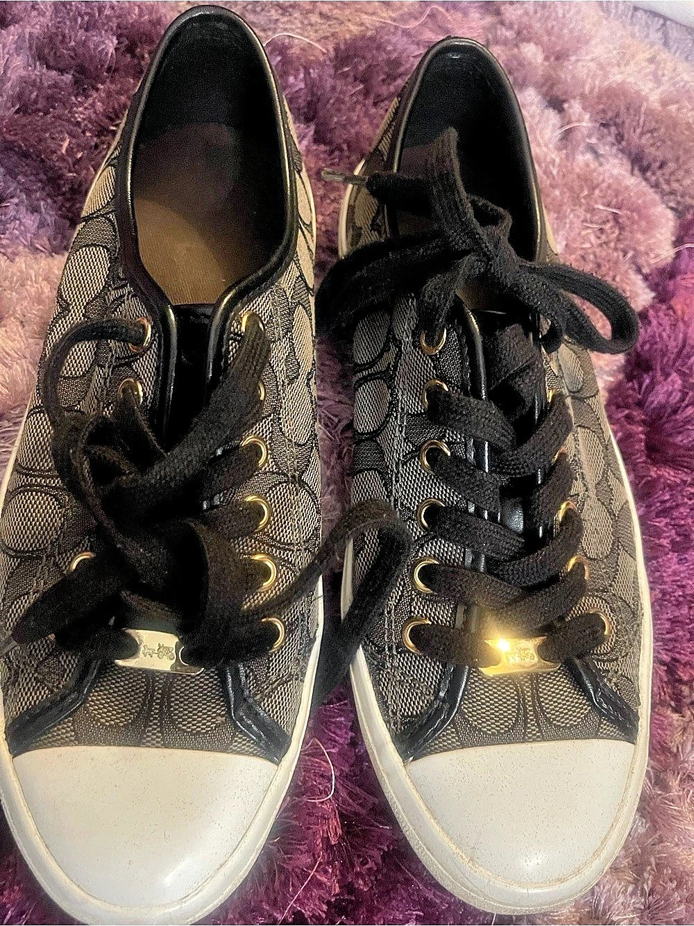 Coach Women's Black & White Sneakers